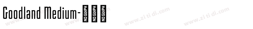 Goodland Medium字体转换